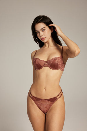 Zamora Lingerie Brassom Set Bra Panty Red 1